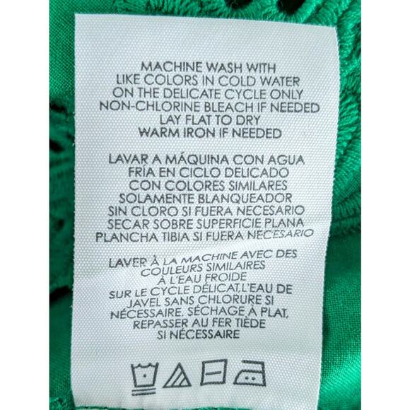 CABI Green Eyelet Gemma Top Size Small - Picture 8 of 9